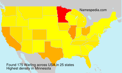 Surname Warling in USA Surname Warling in USA