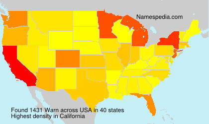 Surname Warn in USA Surname Warn in USA