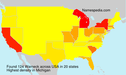 Surname Warneck in USA Surname Warneck in USA