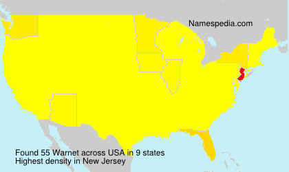Surname Warnet in USA Surname Warnet in USA