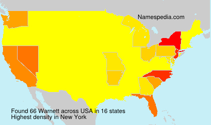Surname Warnett in USA Surname Warnett in USA