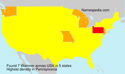 Surname Warnner in USA Surname Warnner in USA