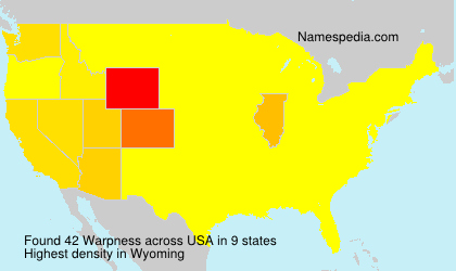 Surname Warpness in USA Surname Warpness in USA