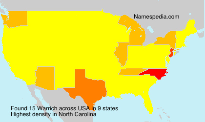 Surname Warrich in USA