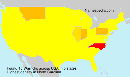 Surname Warricks in USA Surname Warricks in USA