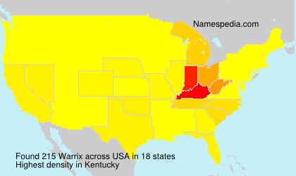 Surname Warrix in USA Surname Warrix in USA