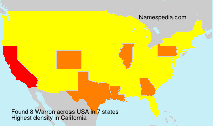 Surname Warron in USA Surname Warron in USA