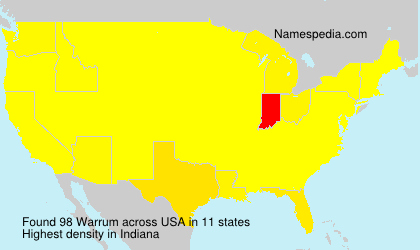 Surname Warrum in USA Surname Warrum in USA