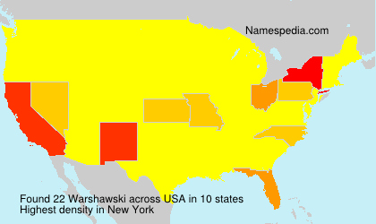 Surname Warshawski in USA Surname Warshawski in USA