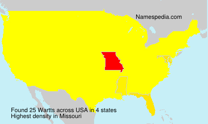 Surname Wartts in USA Surname Wartts in USA