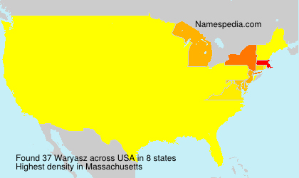 Surname Waryasz in USA Surname Waryasz in USA