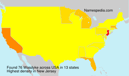 Surname Wasdyke in USA Surname Wasdyke in USA