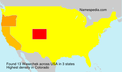 Surname Wasechek in USA Surname Wasechek in USA