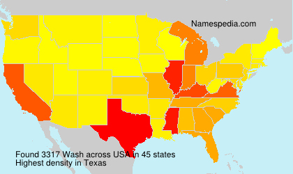 Surname Wash in USA Surname Wash in USA