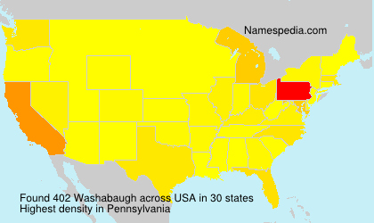 Surname Washabaugh in USA Surname Washabaugh in USA