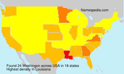 Surname Washingon in USA Surname Washingon in USA