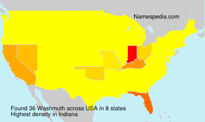 Surname Washmuth in USA Surname Washmuth in USA