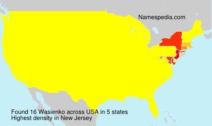 Surname Wasienko in USA Surname Wasienko in USA