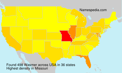 Surname Wasmer in USA Surname Wasmer in USA