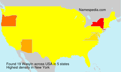 Surname Wasyln in USA Surname Wasyln in USA