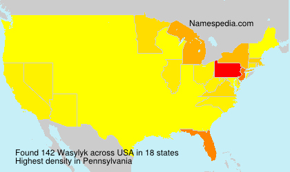 Surname Wasylyk in USA Surname Wasylyk in USA