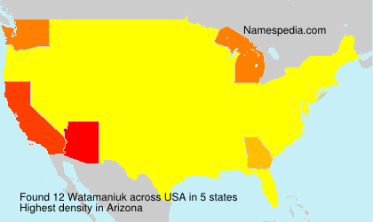 Surname Watamaniuk in USA Surname Watamaniuk in USA