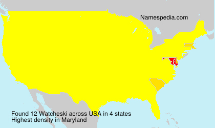 Surname Watcheski in USA