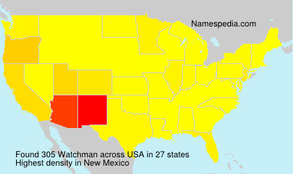 Surname Watchman in USA Surname Watchman in USA