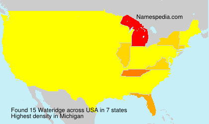 Surname Wateridge in USA Surname Wateridge in USA