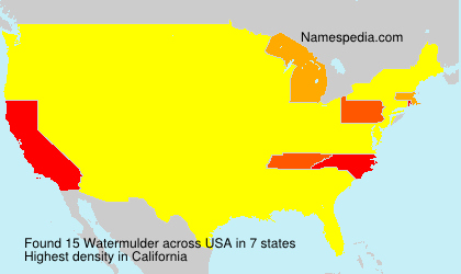 Surname Watermulder in USA Surname Watermulder in USA