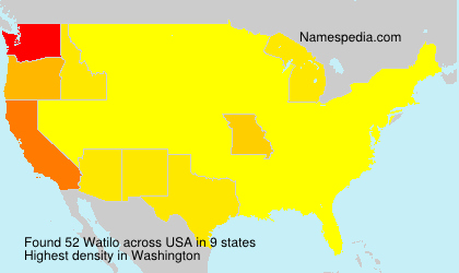 Surname Watilo in USA Surname Watilo in USA