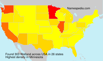 Surname Watland in USA Surname Watland in USA