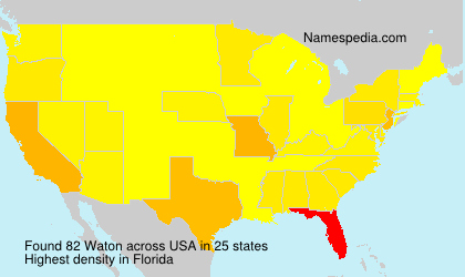 Surname Waton in USA Surname Waton in USA