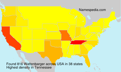 Surname Wattenbarger in USA Surname Wattenbarger in USA
