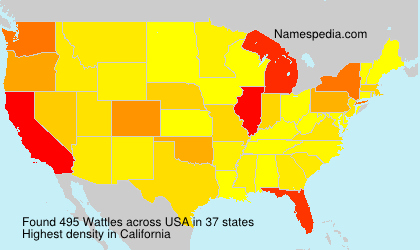 Surname Wattles in USA Surname Wattles in USA