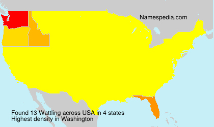 Surname Wattling in USA Surname Wattling in USA