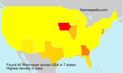 Surname Watznauer in USA Surname Watznauer in USA