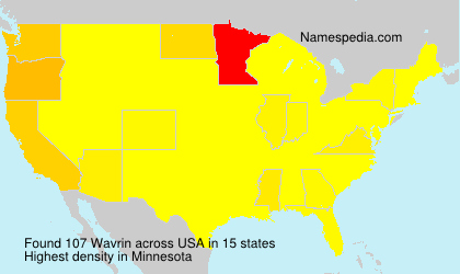 Surname Wavrin in USA Surname Wavrin in USA