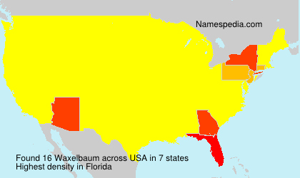 Surname Waxelbaum in USA Surname Waxelbaum in USA