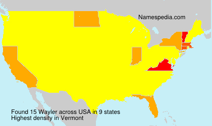 Surname Wayler in USA Surname Wayler in USA
