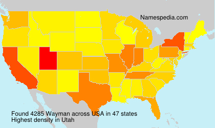 Surname Wayman in USA Surname Wayman in USA