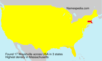 Surname Wayshville in USA