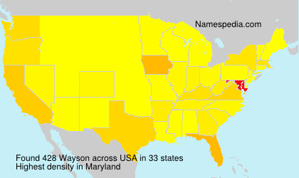 Surname Wayson in USA Surname Wayson in USA