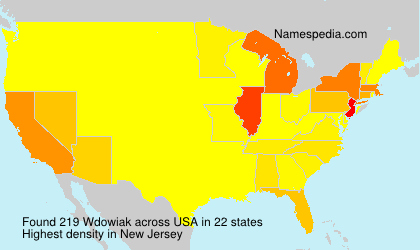 Surname Wdowiak in USA