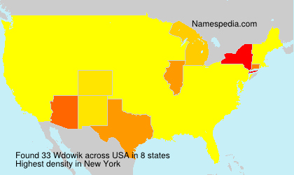 Surname Wdowik in USA