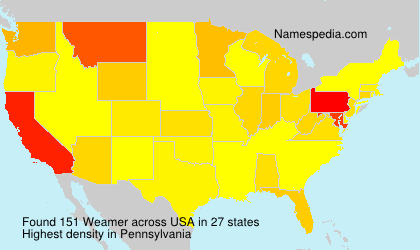 Surname Weamer in USA Surname Weamer in USA