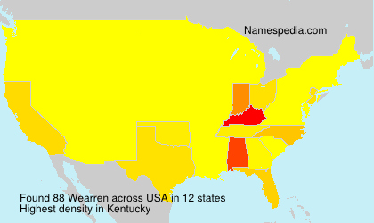 Surname Wearren in USA Surname Wearren in USA