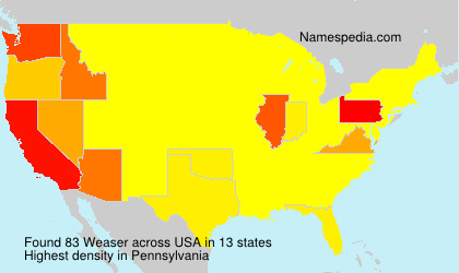 Surname Weaser in USA Surname Weaser in USA