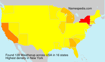 Surname Weatherup in USA Surname Weatherup in USA