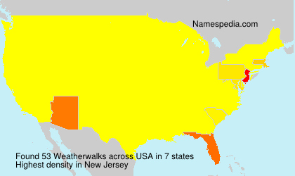 Surname Weatherwalks in USA Surname Weatherwalks in USA